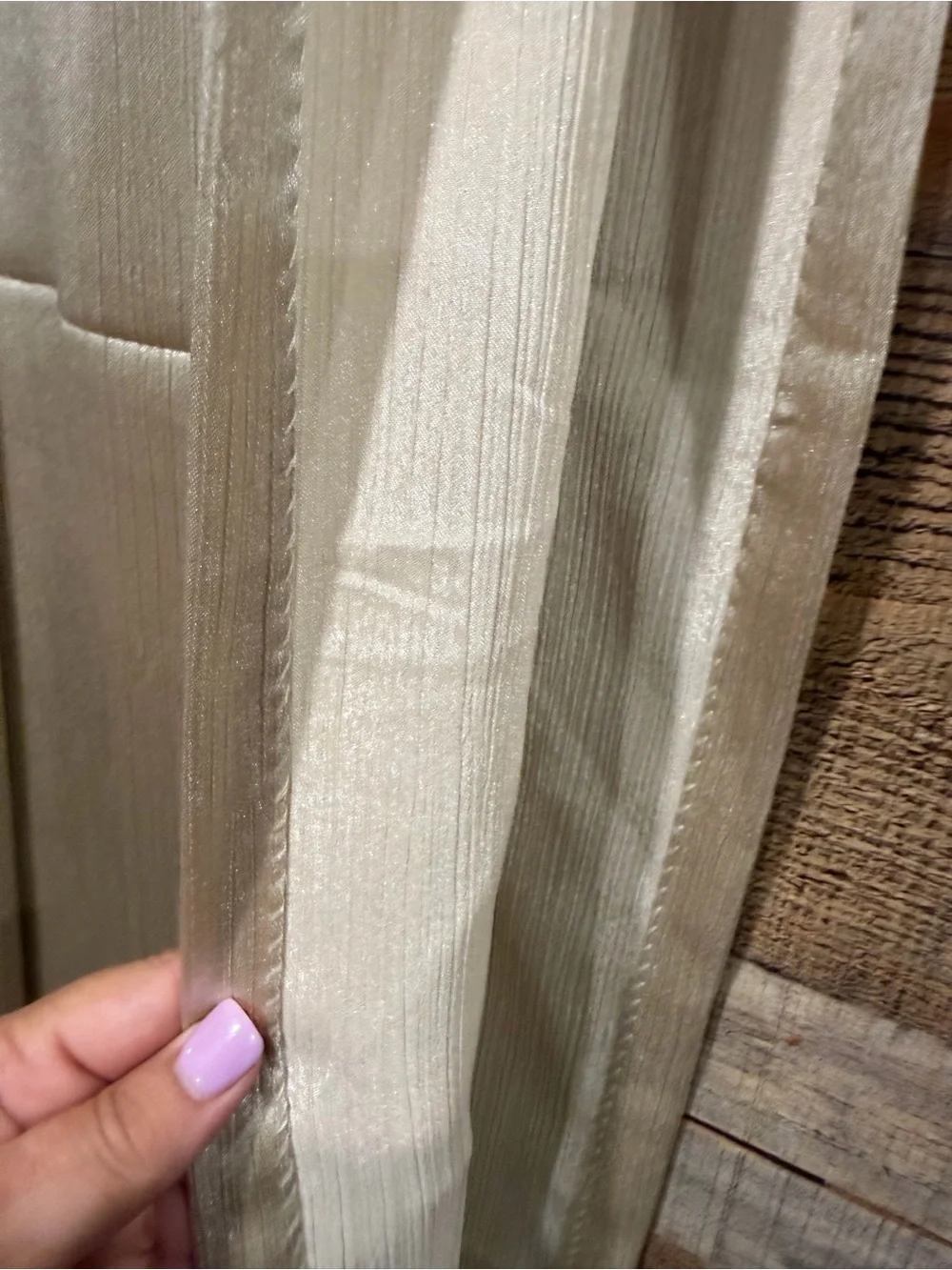 Neutral Beige Home Accents Curtain Panels 54x90”- Chris Madden by JC Penney Home